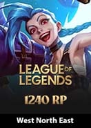 League Of Legends West North East Riot Points 1240